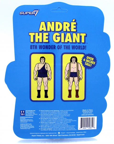 ReAction Figures André the Giant Actionfigur im Wrestling Singlet von Super7